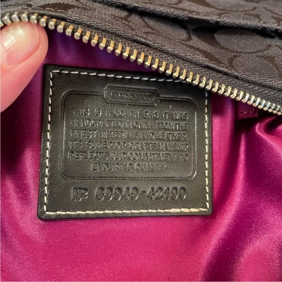 Coach Black Crossbody Bag with Signature Monogram - Picture 2 of 8